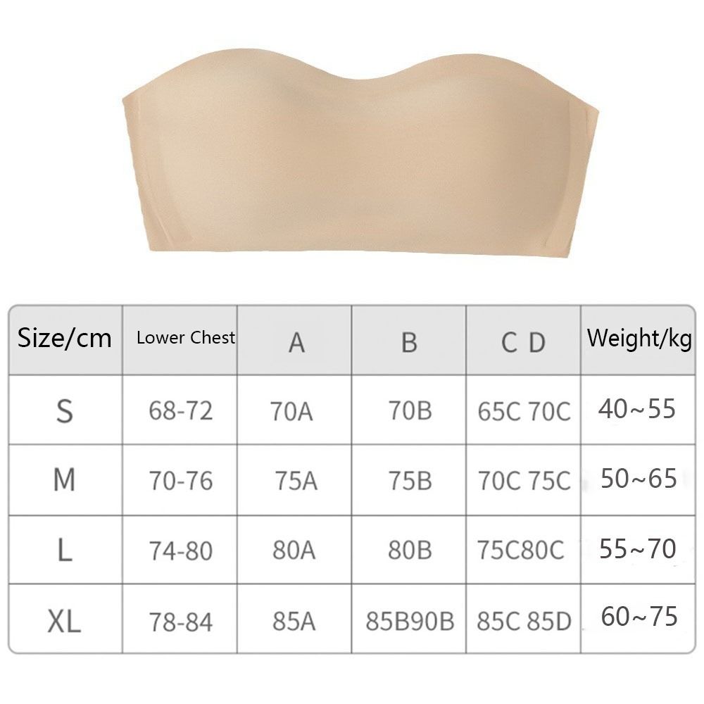 솔리드 컬러 Strapless 래핑 된 브래지어 보이지 - Minimizer Bra Women 리뷰 및 가격